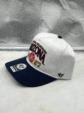 Load image into Gallery viewer, Close-up view of the Arizona Wildcats NCAA '47 Brand Champs White Hitch Adjustable Snapback Hat highlighting its adjustable strap for comfort.