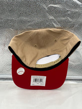 Load image into Gallery viewer, Back view of the Reds Vs Red Sox 1975 World Series Dueling MLB '47 Khaki Hitch Adjustable Hat showing the adjustable strap for a custom fit.