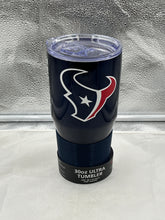 Load image into Gallery viewer, Houston Texans NFL 30oz Blue Tumbler Cup by Logo Brands showcasing the team logo and vibrant design, perfect for game day and everyday use.