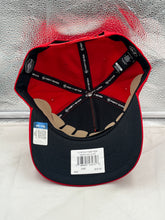 Load image into Gallery viewer, A collection of Georgia Bulldogs NCAA '47 Brand Throwback Red Hitch Adjustable Snapback Hats in different angles to display variety.