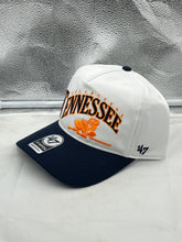 Load image into Gallery viewer, Tennessee Volunteers NCAA '47 Throwback White TT Hitch Adjustable Snapback Hat showcasing the iconic Volunteers logo.