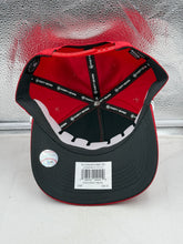 Load image into Gallery viewer, Cincinnati Reds MLB '47 Brand Red Script Hitch Rope Adjustable Snapback Hat styled with casual attire, an essential Cincinnati Reds hat for game day.