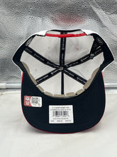 Load image into Gallery viewer, Close-up view of the Ohio State Buckeyes NCAA '47 Brand White TT Hitch Rope Adjustable Snapback Hat, highlighting the adjustable snapback feature and high-quality materials used for comfort and durability.