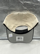 Load image into Gallery viewer, Carolina Panthers NFL '47 Natural Two Tone Script Hitch Snapback Adjustable Hat displayed with logo, highlighting trendy two-tone style.