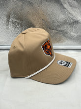 Load image into Gallery viewer, Chicago Bears NFL '47 Brand Khaki Rope Hitch Snapback Adjustable Hat displaying the unique khaki color and stylish rope detail.