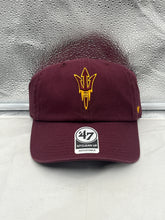 Load image into Gallery viewer, Arizona State Sun Devils NCAA '47 Brand Red Clean Up Adjustable Hat featuring team logo and adjustable strap, perfect for fans.