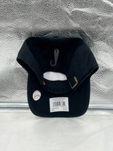 Load image into Gallery viewer, Embroidered logo of the Baltimore Orioles on a classic black '47 Brand Throwback Clean Up Adjustable Hat.