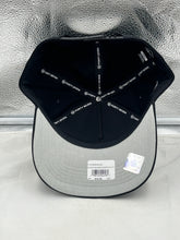 Load image into Gallery viewer, Group of friends wearing the Atlanta Falcons NFL '47 Brand Black Reversed Script Hitch Snapback Adjustable Hat at a game, showing team spirit with their Atlanta Falcons hats.