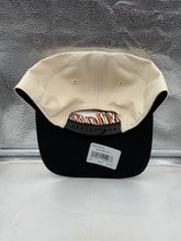 Load image into Gallery viewer, Quality construction details of the Miami Hurricanes '47 Brand Natural TT Hitch Adjustable Snapback Hat showcasing its durability.