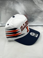 Load image into Gallery viewer, Illinois Fighting Illini NCAA '47 White Diamond Hitch Snapback Adjustable Hat back view.