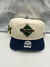 Load image into Gallery viewer, Michigan Wolverines NCAA '47 Brand Natural TT Hitch Adjustable Snapback Hat showcasing the iconic Wolverines logo, perfect for dedicated fans and game day.