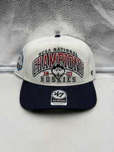 Load image into Gallery viewer, UConn Huskies NCAA '47 Brand Champs Off White TT Hitch Adjustable Snapback Hat - stylish UConn Huskies hat for sports fans.