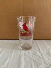 Load image into Gallery viewer, St. Louis Cardinals MLB 16oz Pint Budweiser Glass Mug Cup featuring vibrant team logo for sports fans, perfect for enjoying cold beverages.