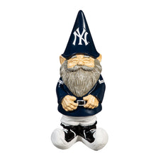 Load image into Gallery viewer, New York Yankees MLB Garden Gnome 11" Tall showcasing team spirit, vibrant colors, and durable construction by Evergreen Enterprises, ideal for garden decor.