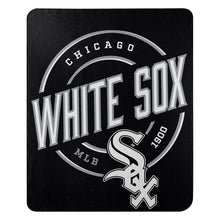 Load image into Gallery viewer, Chicago White Sox MLB Fleece Throw Blanket 50" x 60" by Northwest, showcasing vibrant team colors and logos, perfect for snuggling during games.