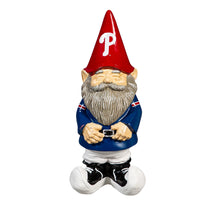 Load image into Gallery viewer, Philadelphia Phillies MLB Garden Gnome 11" Tall Evergreen Enterprises showcasing vibrant team colors and logo, perfect for garden decor.