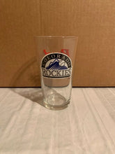 Load image into Gallery viewer, Colorado Rockies MLB 16oz Pint Budweiser Glass Mug Cup showcasing vibrant team logo, perfect for enjoying beverages at game-day gatherings.