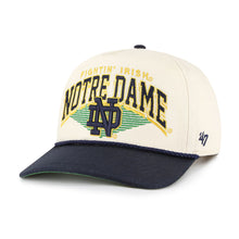 Load image into Gallery viewer, Notre Dame Fighting Irish NCAA '47 Natural TT Rope Hitch Adjustable Snapback Hat featuring a vintage design, ideal for fans of the Notre Dame Fighting Irish hat.