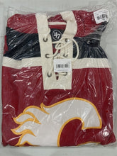 Load image into Gallery viewer, Calgary Flames NHL '47 Brand Superior Red Lacer Men's Hoodie Size XL - Casey's Sports Store