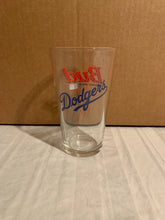 Load image into Gallery viewer, Los Angeles Dodgers MLB 16oz Pint Budweiser Glass Mug showcasing the iconic Dodgers logo, perfect for cheering on your team while enjoying beverages.
