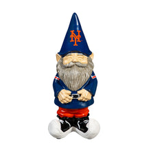 Load image into Gallery viewer, New York Mets MLB Garden Gnome 11" Tall from Evergreen Enterprises, showcasing vibrant colors and the iconic Mets jersey for outdoor decoration.