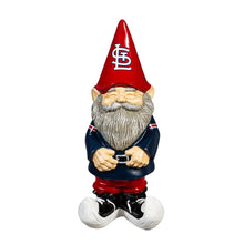 Load image into Gallery viewer, St. Louis Cardinals MLB Garden Gnome 11" Tall Evergreen Enterprises showcasing vibrant colors and team logo in a garden setting.