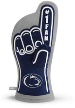 Load image into Gallery viewer, Penn State Nittany Lions NCAA #1 Oven Mitt by You the Fan, featuring vibrant team graphics and a durable design, perfect for showcasing team spirit while cooking.