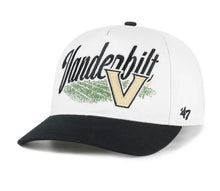 Load image into Gallery viewer, Vanderbilt Commodores NCAA '47 Brand White TT Hitch Adjustable Snapback Hat - Stylish and comfortable Vanderbilt Commodores hat for fans.