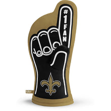 Load image into Gallery viewer, New Orleans Saints NFL #1 Oven Mitt by You the Fan featuring vibrant team logo design for cooking and baking.