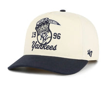 Load image into Gallery viewer, New York Yankees 1996 World Series MLB '47 Brand Natural TT Hitch Adjustable Hat for fans and collectors of New York Yankees hats.