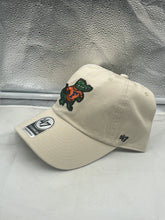 Load image into Gallery viewer, Side view of the Florida Gators NCAA '47 Brand Throwback Natural CleanUp Adjustable Strapback Hat highlighting the adjustable strap and relaxed fit.