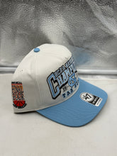 Load image into Gallery viewer, Close-up image of the fabric and details of the North Carolina Tar Heels hat.