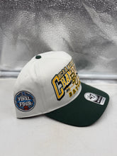 Load image into Gallery viewer, Close-up of Baylor Bears NCAA '47 Brand Champs Off White TT Hitch Adjustable Snapback Hat logo - a premium Baylor Bears hat for supporters.