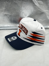 Load image into Gallery viewer, Illinois Fighting Illini NCAA '47 White Diamond Hitch Snapback Adjustable Hat front view.