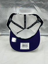 Load image into Gallery viewer, Minnesota Vikings NFL '47 White Script Hitch Rope Snapback Adjustable Hat featuring a stylish white design with a bold script logo, perfect for fans to showcase their team pride.