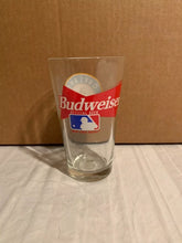 Load image into Gallery viewer, Oakland Athletics MLB 16oz Pint Budweiser Glass Mug Cup featuring the iconic team logo, perfect for enjoying beverages during games and showing team spirit