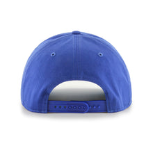 Load image into Gallery viewer, Side view of the Toronto Blue Jays MLB '47 Brand Blue Hitch Adjustable Snapback Hat showcasing its adjustable strap and stylish design for Toronto Blue Jays hat enthusiasts.
