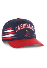 Load image into Gallery viewer, St. Louis Cardinals MLB '47 Throwback Diamond Blue Hitch Adjustable Snapback Hat side view, St Louis Cardinals hat