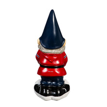 Load image into Gallery viewer, Close-up view of Atlanta Braves MLB Garden Gnome 11" Tall Evergreen Enterprises, highlighting intricate details and weather-resistant design perfect for outdoor gardens.