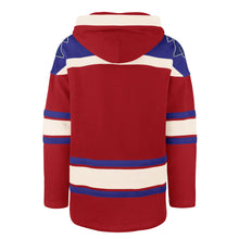 Load image into Gallery viewer, Philadelphia Phillies MLB '47 Brand Red Lacer Men's Hockey Hoodie - Casey's Sports Store