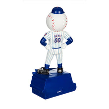 Load image into Gallery viewer, Close-up view of New York Mets MLB 12" Mr Met Garden Mascot Statue, ideal for showcasing team spirit in gardens.