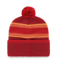Load image into Gallery viewer, Tampa Bay Buccaneers NFL '47 Brand Throwback Winter Beanie Knit Ski Cap Hat featuring vibrant colors - Perfect Tampa Bay Buccaneers Beanie for fans.