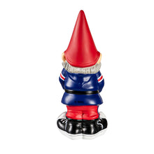 Load image into Gallery viewer, Side view of the Montreal Canadiens NHL 11" Tall Garden Gnome, featuring the iconic Canadiens logo, ideal for hockey fans' gardens or patios.