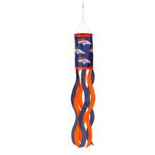 Load image into Gallery viewer, Denver Broncos NFL 40" x 6" Windsock Flag Evergreen Enterprises featuring Denver Broncos Windsock team branding