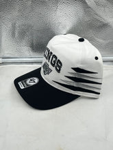 Load image into Gallery viewer, Los Angeles Kings NHL '47 Brand White Diamond Hitch Adjustable Snapback Hat front view.