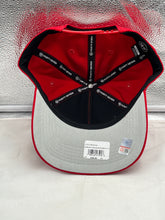 Load image into Gallery viewer, Close-up view of the Nebraska Cornhuskers NCAA '47 Brand Red Hitch Adjustable Snapback Hat, highlighting the iconic team logo and high-quality materials for durability and style.