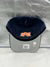 Load image into Gallery viewer, Auburn Tigers NCAA '47 Brand Navy Rope Hitch Snapback Adjustable Hat displayed on a mannequin showcasing its stylish design and adjustable strap.