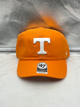 Load image into Gallery viewer, Tennessee Volunteers NCAA '47 Orange Clean Up Adjustable Strapback Hat showcasing its vibrant orange color and iconic team logo, perfect for showing team spirit at games.