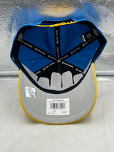 Load image into Gallery viewer, Los Angeles Chargers NFL '47 Blue Two Tone Script Hitch Snapback Adjustable Hat styled with a casual outfit, suitable for game days or everyday wear.