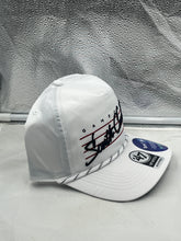 Load image into Gallery viewer, South Carolina Gamecocks NCAA '47 Brand White Script Rope Hitch Adjustable Hat displayed on a neutral background to emphasize its versatile color and trendy details.